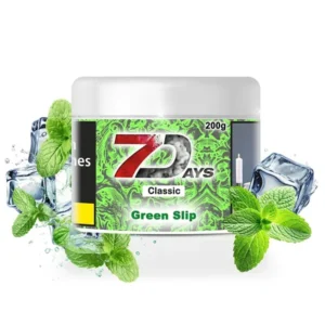 7 days shisha tabak 200g green slip
